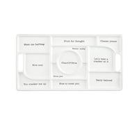 Mud Pie Circa Charcuterie Board, White, 11.75" x 22"