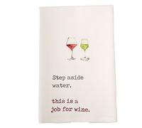 Mud Pie Dish Towel, Cotton, White