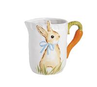 Mud Pie Easter Bunny Carrot Handle Pitcher