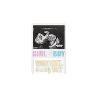 Mud Pie Gold Acrylic Girl Boy Ultrasound Topper