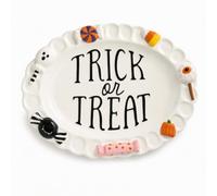 Mud Pie Halloween Candy Platter, Serving Platter, Holiday Serveware, Hostess Gift, Serving Dish, Seasonal Table Decor, Kitchen Decor