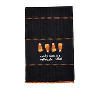 Mud Pie Halloween Towel, Candy Corn, 16 1/2" x 26"