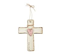 Mud Pie Heart Crosses, 4 1/2" x 5", Faith