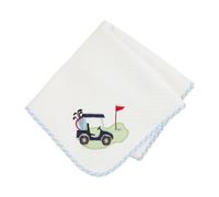 Mud Pie Kids Golf Quilted Blanket; 34" x 28"