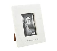 Mud Pie Marble Wedding Frame; 7 1/2" X 9 1/2"