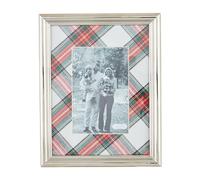Mud Pie Metal Tartan Frame; 4x6