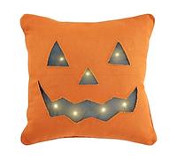 Mud Pie Throw Pillow, 16" x 16", Pumpkin