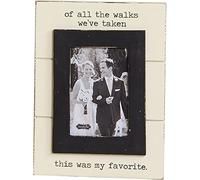Mud Pie Wedding of All The Walks Picture Frame, 5 X 7