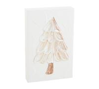 Mud Pie White Christmas Plaque, Tree, 8 1/2" x 5 1/2"