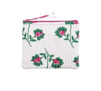 Mud Pie Women's Peony White Block Print Small Case