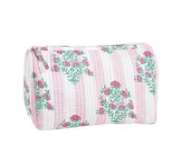Mud Pie Women's Pink Stripe Dahlia Block Print Case