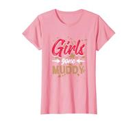 Mud Run Design for Women Pink | Girls Pink Mud Run T-Shirt
