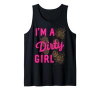 Mud Run I'm A Dirty Girls Have Fun Get Muddy Together Pink Tank Top