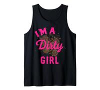 Mud Run Shirts Women I'm A Dirty Girls Get Muddy Race Team Tank Top