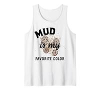 Mud Run Team Women Girls Muddy Hair Mud Is My Favorite Color Tank Top