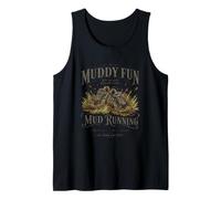 Mud Running Muddy Fun Get Down and Dirty Vintage Tank Top