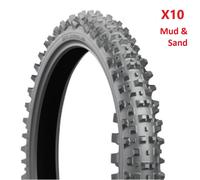 Bridgestone Battlecross-x10 51m Tt Off-road Front Tire Silver 80 / 100 / R21