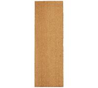 MUD STOPPER Astley Plain Rectangle Doormat Natural Non-Slip Pvc Backing Waterproof 40 X 120 Cm