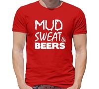 Mud Sweat & Beers - Mens T-Shirt - Red - Medium