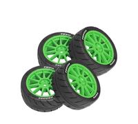 Mud Terrain Tires Beadlock Wheel for 1/10 Remote Control Crawlers Car Set of 4 Heavy Duty Rubber