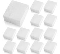 Mudder 12 Pcs Cat Water Fountain Filter Pre Filter Sponge for 67oz/ 2l Pet Water Fountain Trimmable Foam Filters for Dog Cat, Block Shape
