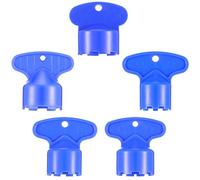 Mudder 5 Pieces Faucet Aerator Key Removal Wrench Tool with 5 Sizes M16.5, 18.5, 21.5, 22.5, 24 Recessed Aerator Key Sink Aerator Wrenches for Cache Aerators Blue