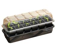 Muddy Hands 12 Cell Self Watering Windowsill Propagator - Perfect Plant Germination Seedling Seed Stater Tray Kit (Made from 100% Recycled Plastic)