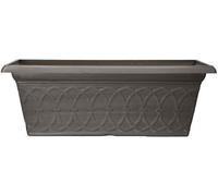 Muddy Hands 20.6 Litre Coffee Wash Trough Plant Pot Outdoor Garden Long Vintage Plastic Flower Herb Planter