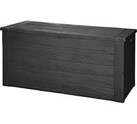 Muddy Hands 300 Litre Outdoor Storage Box with Hinged Lid Large Plastic Garden Patio Cushion Container Chest