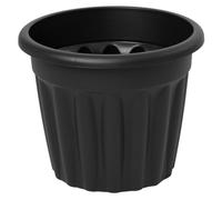 Muddy Hands 42 Litre Black Extra Large Round Plant Pot Outdoor Garden Vegetable Fruit Flower Herb Tree Plastic Planter