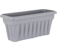 Muddy Hands 60cm Extra Long Grey Trough Plant Pot Large Plastic Planter Outdoor Garden Vegetable Herb Flower Box
