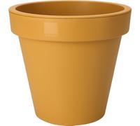 Muddy Hands 60cm Mustard Yellow Large Plant Pot Outdoor Garden Round Flower Tree Plastic Planter
