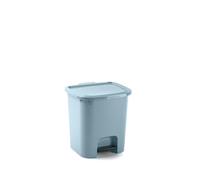 Muddy Hands 7.5 Litre Plastic Foot Pedal Bin Small Bedroom Bathroom Rubbish Recycling Waste Dustbin (Pastel Blue)