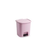 Muddy Hands 7.5 Litre Plastic Foot Pedal Bin Small Bedroom Bathroom Rubbish Recycling Waste Dustbin (Pastel Pink)