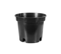 Muddy Hands Black Plastic Plant Pots - Ideal for Growing Blueberries - Outdoor Garden Round Nursery Seed Planters (10, 7.5 Litre)