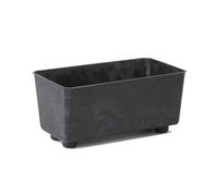 Muddy Hands Eco Friendly Decorative Trough Plant Pot with Legs Indoor Home Outdoor Garden Long Flower Planter Stand Holder Cover (Made from 100% Recycled Plastic) (Black)
