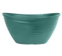 Muddy Hands Eco Friendly Flow Lagoon Teal Plant Pot Indoor Home Outdoor Garden Flower Tree Plastic Planter (Made from Recycled Plastics) (25 Litre Bowl)