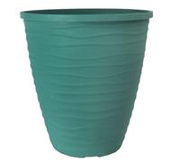 Muddy Hands Eco Friendly Flow Lagoon Teal Plant Pot Indoor Home Outdoor Garden Flower Tree Plastic Planter (Made from Recycled Plastics) (17 Litre Pot)