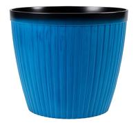Muddy Hands Extra Large 43.5 Litre Cobalt Blue Plant Pot Outdoor Garden Round Flower Tree Plastic Planter (Diameter: 43cm - Height: 40.5cm)