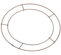 Muddy Hands Flat Copper Wire Wreath Making Ring Frame Christmas Xmas DIY Floral Craft (2, 12")