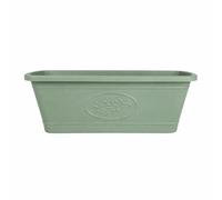 Muddy Hands Garden Planter Trough - Large Rectangular Plastic Flower Planter Box for Patio, Balcony & Window Sill - Indoor Outdoor Garden Plant Pot for Flowers, Herbs & Plants - Sage Green (1)