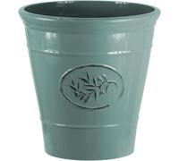 Muddy Hands Green Small Large Olive Plastic Plant Pot Decorative Outdoor Garden Flower Herb Tree Planter (1, 14 Litre)