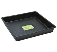 Muddy Hands Heavy Duty Square Multi Purpose Black Plastic Garden Tray - 76.8 Litre - (Length: 80cm x Width: 80cm x Height: 12cm)