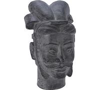 Muddy Hands Large Chinese Warrior Head Statue Indoor Home Outdoor Garden Vintage Soldier Sculpture