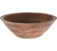 Muddy Hands Mango Wood Decorative Bowl - Wooden Table Fruit Serving Potpourri Storage Bowl