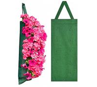 Muddy Hands Pack of 5 Jute Hanging Planter Bags Vertical Garden Grow Bags Wall Mounted Planting Pockets for Flowers Herbs Strawberries & Small Plants Indoor Outdoor Garden Balcony