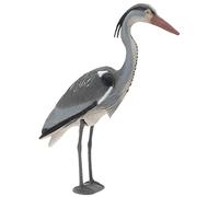 Muddy Hands Plastic Garden Heron Ornament Tall Outdoor Free Standing Decorative Bird Statue Sculpture