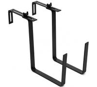Muddy Hands Set of 2 Adjustable Metal Trough Plant Pot Hanging Hooks Rail Balcony Planter Holder Brackets