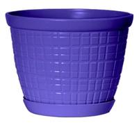 Muddy Hands Small Plastic Plant Pot Indoor Home House Outdoor Garden Herb Succulent Cacti Cactus Flower Planter (6.5 Litre, Ocean Blue)