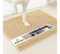 Muddy Mat® Original Dog Door Mat for Muddy Paws, Super Absorbent Microfiber, Non-Slip Washable Pet Rug, Quick Dry Chenille Entryway Carpet, Machine Washable Indoor Outdoor mat, Beige 24"x72"